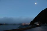Kawaguchiko_058_10172016 - Full moon over the far side of Lake Kawaguchiko as seen from Mizuno Hotel