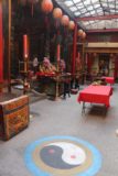 Keelung_151_11042016 - Looking over a yin-yang sign on the floor fronting another one of the worshipping shrines within the temple at the Miaokou Yeshi