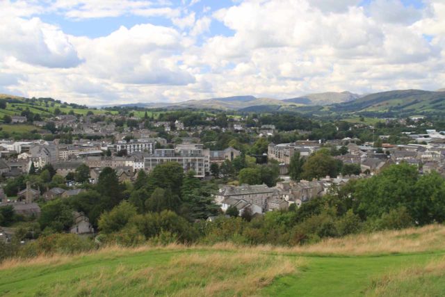 Kendal_Castle_004_08192014 - About 90 minutes west of Malham was the town of Kendal, which had the alluring (and free) Kendal Castle, which provided us not only castle ruins but views over the town itself