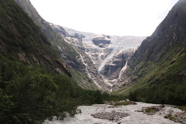 Kjenndalsbreen_209_07192019 - In the adjacent valley to the east of Oldedalen and Briksdalen were the valley of Lodalen and Kjenndalen, where the Kjenndalsbreen Glacier was situated