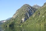 Konigssee_300_07012018 - Looking towards some ravine with high mountains towering over Lake Konigssee on our return boat ride to the north shore