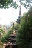 Kuhflucht_Waterfall_106_06272018 - Beyond the footbridge, the trail already started to climb steeply up a series of steps