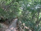 Kusatsu_021_iPhone_07072023 - On a shaded walkway leading towards the rotemburo at Sainokawara Onsen