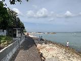 Kuta_013_iPhone_06242022 - Looking back at the beach break walk in the direction of the Bali Dynasty Resort in Kuta