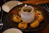 Kuta_116_06252022 - Some kind of puri dish served up at Spice Mantraa Restaurant in Kuta