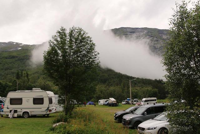 Kvanndalsfossen_013_07182019 - The car park area at Dalen Camping, which also doubled as the Kvanndalsfossen Trailhead