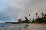 La_Parrilla_Luquillo_019_04212022 - After getting fully stuffed from La Parrilla in Luquillo, we then checked out the Luquillo Beach where we caught this rainbow just as a squall was headed in our direction