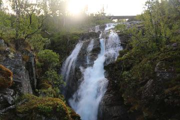 The Silverfallet in Bjorkliden (or more accurately Björkliden) was the second such waterfall named 