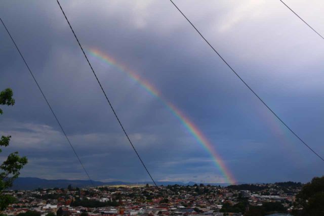 Launceston_17_047_11242017 - Broad half-rainbow over the city of Launceston as there was an incoming storm