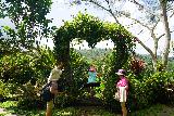 Lekeleke_007_06192022 - Tahia riding the Balinese swing at the start of the Leke Leke Waterfall Trail