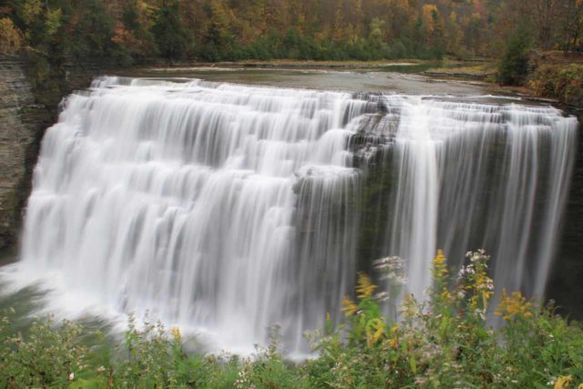 Letchworth_SP_13_124_10152013 - The same view of the Middle Falls of the Genesee River in Letchworth State Park as above except this was during the Autumn of 2013