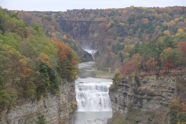 Letchworth_SP_13_158_10152013 - This was the view of both the Upper and Middle Falls of the Genesee River from Inspiration Point