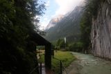 Leutaschklamm_079_06272018 - Looking back at the entrance and kiosk at the mouth of the Leutaschklamm Gorge as I was about to do the short 200m walk to the waterfall