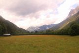 Leutaschklamm_090_06272018 - Back at the mouth of the Leutaschklamm, the weather started to calm down momentarily, which revealed a bit more of the scenic valley that I had walked through earlier