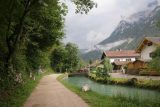 Leutaschklamm_230_06272018 - Walking back past some residences and a stream as I was making my way back to the car park at Mittenwald