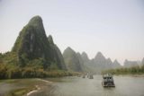 Li_River_078_04202009 - Looking back at boats along the Lijiang under stunning scenery