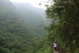 Liangshan_Waterfall_058_10282016 - The atmospheric and humid trail amongst tall bush-clad mountains in the Liangshan Recreational Area