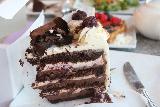 Lilac_Patisserie_SB_009_11182018 - This was the Black Forest Gateau served up at Lilac Patisserie though it didn't have that hard liqueur kick that the German original has