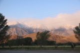 Lone_Pine_17_007_04082017 - Early morning look at the Sierras shrouded in a fog layer as seen from the Best Western in Lone Pine