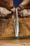 Lower_Calf_Creek_Falls_18_146_04022018 - Looking directly across the plunge pool of the Lower Calf Creek Falls on our April 2018 visit