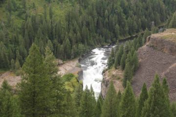 Lower Mesa Falls was a gushing 65ft waterfall on the Henry's Fork of the Snake River that was just downstream from the more accessible Upper Mesa Falls.  Similar to the other waterfall...