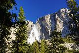 Lower_Yosemite_Falls_Loop_034_02252022 - Looking towards the Upper Yosemite Falls and the Lost Arrow Spire