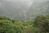 Makamakaole_Falls_014_02262007 - View of Makamaka'ole Falls beneath the rain clouds