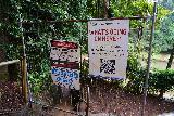 Malanda_026_06282022 - Another look at the signage concerning the construction zone at Malanda Falls
