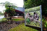 Malanda_046_06282022 - Sign and posing board where you can pose as a tree kangaroo before the Malanda Falls Visitor Centre
