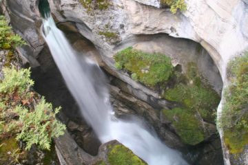 The Maligne Canyon Waterfalls (pronounced 