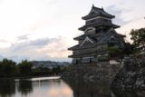 Matsumoto_017_10192016 - The Matsumoto Castle against seen against the fading light of the setting sun