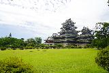Matsumoto_145_07052023 - More zoomed out and contextual look across the lawn from its side as we were about to leave the Matsumoto Castle complex