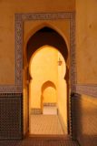 Meknes_037_05202015 - Incident lighting and attractive arches in succession at the Mausoleum of Moulay Idriss in Meknes