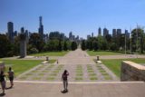 Melbourne_17_243_11212017 - Julie walking down the steps in the direction of the Melbourne CBD as we were leaving the Shrine of Rememberance