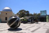 Melbourne_17_259_11212017 - Some cafe area with some interesting round domes and spheres fronting the Royal Botanical Gardens