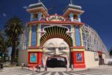 Melbourne_17_265_11212017 - Frontal look at the entrance to St Kilda's Luna Park though the place was closed and dead