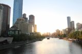 Melbourne_17_418_11222017 - Looking west over the Yarra River from the Princes Bridge as the sun was less than an hour from setting