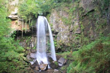 Melincourt Falls (Sgwd Rhyd Yr Hesg in Welsh) seemed to be one of the unsung waterfalls in an area of South Wales known as Waterfall Country.  I suspect the reason why this falls wasn't as well...