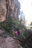 Mesa_Verde_112_04162017 - Hiking alongside some vertical cliffs on the Petroglyphs Trail in Mesa Verde National Park
