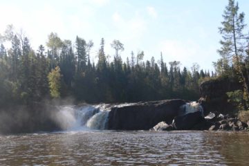 Middle Falls of the Pigeon River was further upstream of the more famous High Falls of the Pigeon River.  And since this river defined the international boundary between USA and Canada within the...