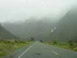 Milford_057_11242004 - Driving in the rain on the Milford Highway as we were headed to Hollyford Valley