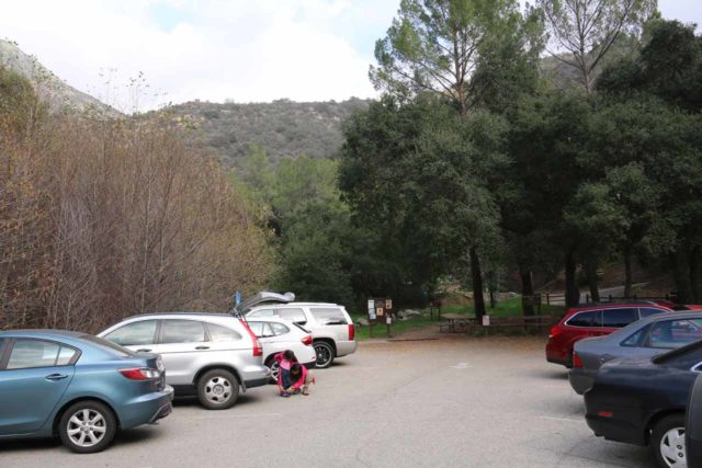 Millard_Falls_16_002_01302016 - It can get pretty busy at the Millard Falls Trailhead parking lot