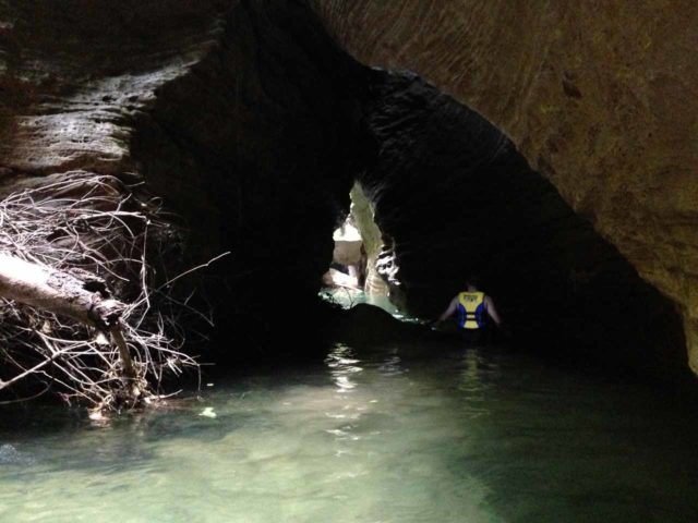 Millenium_Cave_025_jx_11232014 - Canyoning the Sarakata River as we waded through this natural bridge