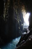 Monasterio_de_Piedra_282_06052015 - We went deep enough in the cave behind the Cola de Caballo to get this surreal view towards the falls