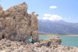 Mono_Lake_15_083_08032015 - Looking past a tiny arch in the tufa formations towards the weatern shores of Mono Lake