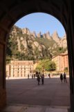 Montserrat_055_06202015 - Looking out the archway from within the Montserrat monastery's complex