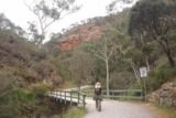 Morialta_Falls_027_11102017 - Crossing one of the bridges where there was water beneath it, which was a good sign for the Morialta Falls