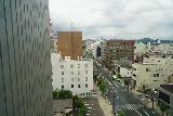 Morioka_006_07092023 - Looking down towards the street from within the Dormy Inn in Morioka