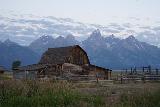 Mormon_Row_009_08072020 - The Moulton Barn fronting the Tetons before the sun came up