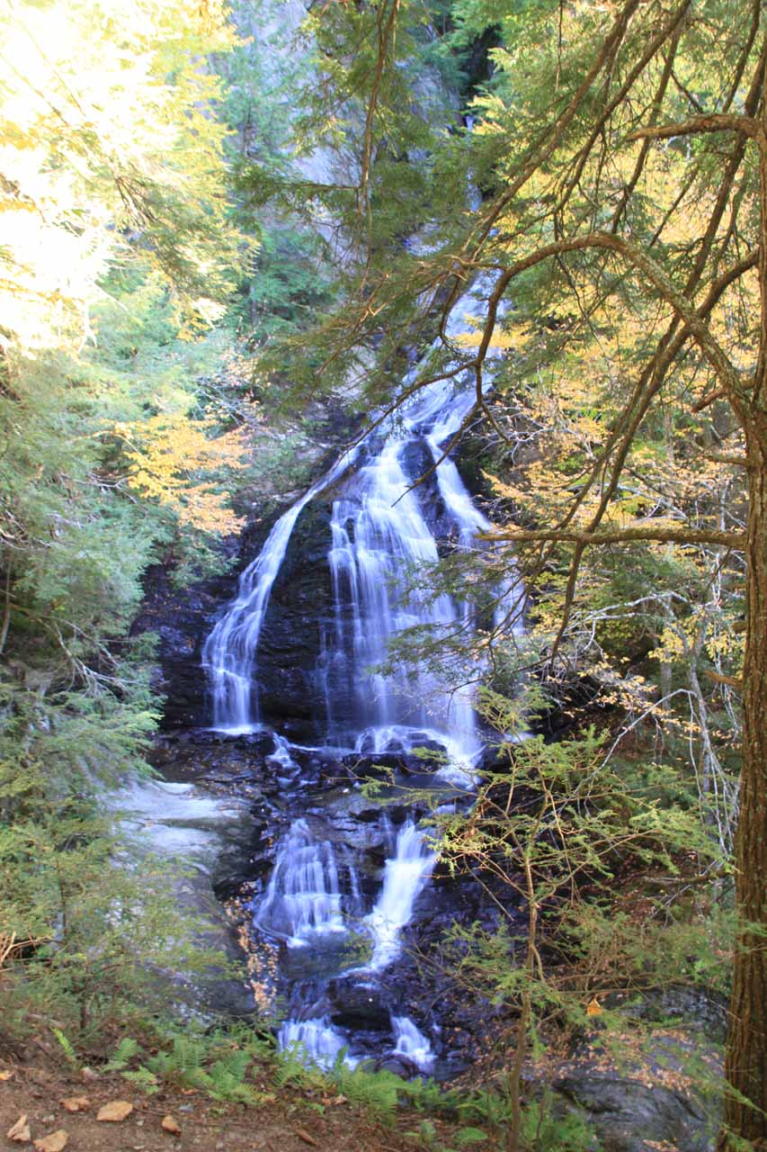 Moss Glen Falls - Hike to a Tall Falls in Vermont by Stowe